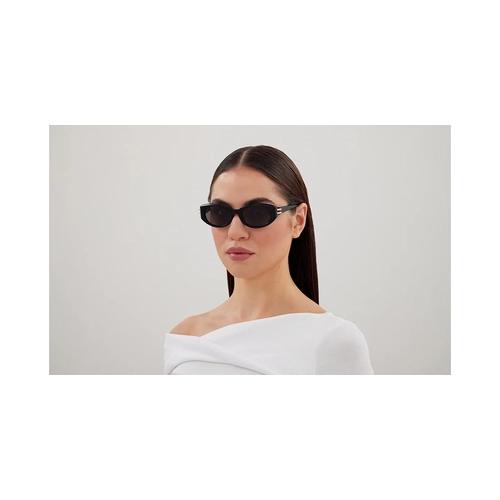 Alexander McQueen AM0469S 001 Siyah Gri Kad�n G�ne� G�zl���