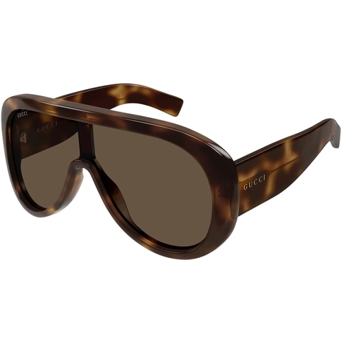 Gucci GG2164S 002 Havana Brown Oversize Aviator Kadin Gunes Gozlugu
