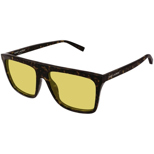 Saint Laurent SL 904 003 Havana Green Rectangle Gunes Gozlugu