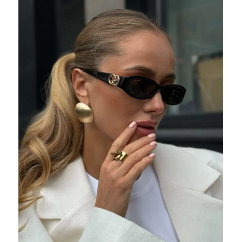 Gucci GG1660 001 Siyah Dikd�rtgen Unisex G�ne� G�zl���