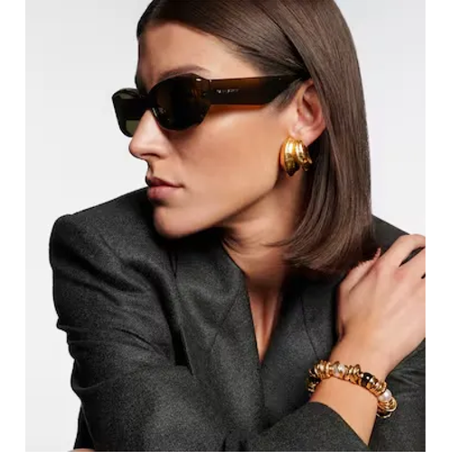 Saint Laurent SL 868 005 Kad�n G�ne� G�zl��� Kahverengi Gri