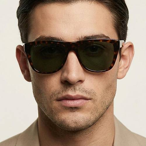 Gucci GG1345S 003 Dark Havana Green Erkek Gunes Gozlugu