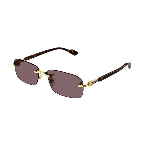 GUCCI 1221S 002 56 Kahverengi Unisex Gne Gzl