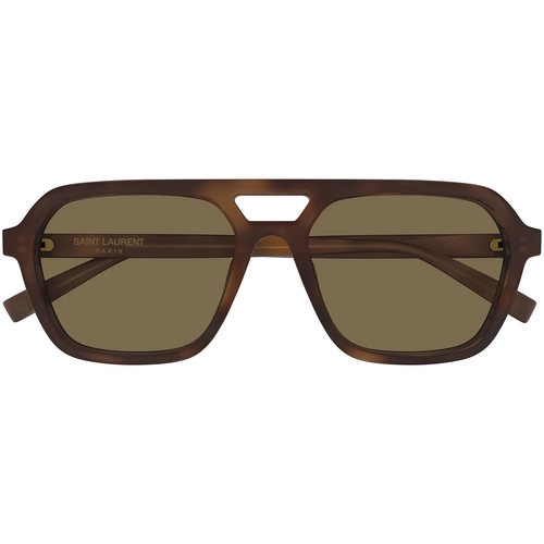 Saint Laurent SL 905 003 Havana Brown Aviator Unisex Gunes Gozlugu