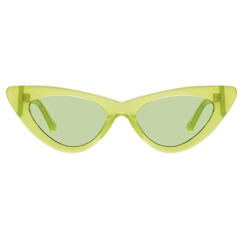 LINDA FARROW THE ATTICO DORA D-FRAME SUNGLASSES IN GREEN