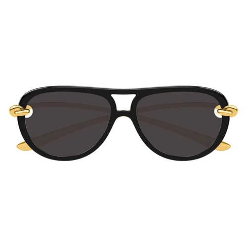 Bottega Veneta BV1418S 005 Knot Aviator Black/Grey Kad�n G�ne� G�zl���