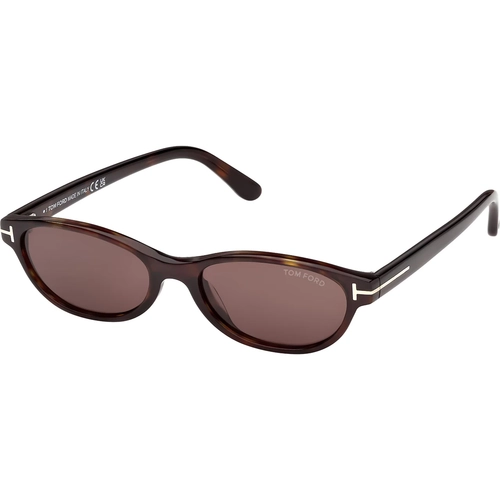 Tom Ford Chloe-02 FT1310 52E Kad�n G�ne� G�zl��� Dark Havana Oval
