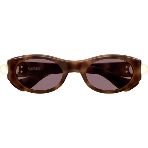 Valentino VG0015S 003 Havana Bordeaux Oval Gunes Gozlugu