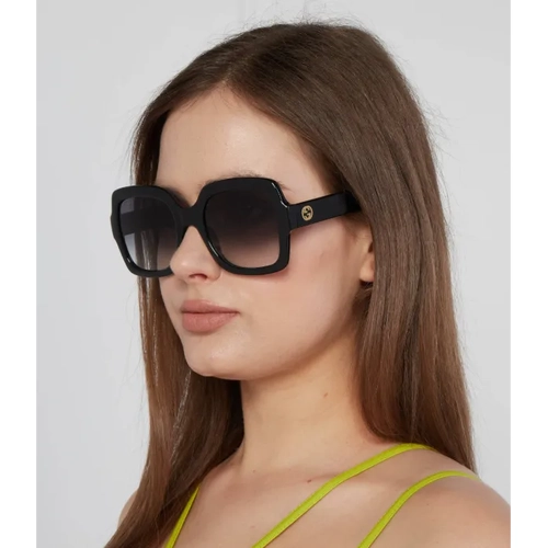 Gucci GG1337S 001 Black Grey Gradient Oversize Kadin Gunes Gozlugu