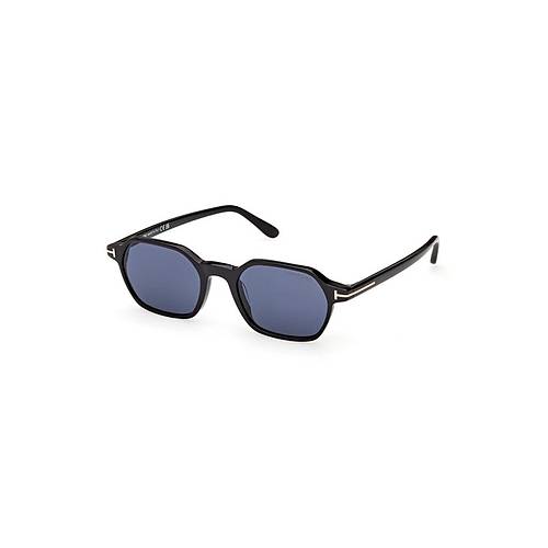 Tom Ford Joey-02 TF1301 01V Parlak Siyah Mavi Unisex G�ne� G�zl���