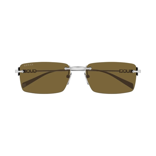 Gucci GG1941S 002 Kad�n G�ne� G�zl��� Silver Metal Rectangular