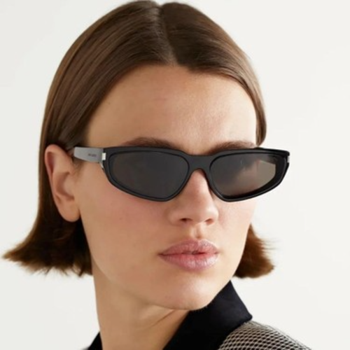 Saint Laurent SL 634 Nova 001 Black Narrow Cat Eye Gunes Gozlugu
