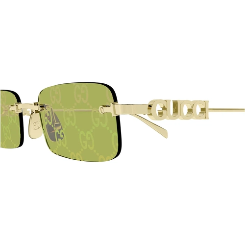 Gucci GG1808S 002 Gold Green Unisex Gunes Gozlugu