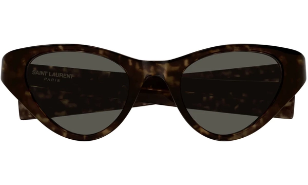 Saint Laurent SL M144 002 Solid Dark Havana Grey