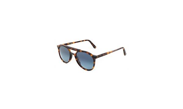 L.G.R Pilot Unisex Havana Maculato 39 // Blue HD Gradient Lgr Gne Gzl
