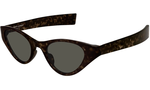 Saint Laurent SL M144 002 Solid Dark Havana Grey