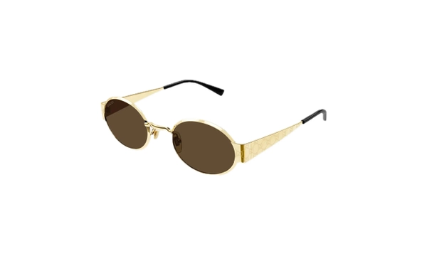 Gucci GG 1854 005 Gold Brown Sunglasses