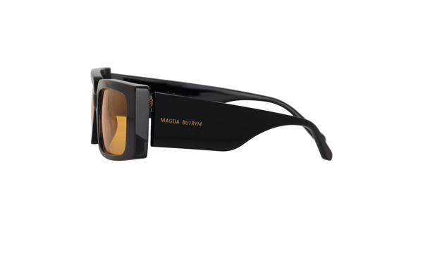 MAGDA BUTRYM X LF RECTANGULAR SUNGLASSES WITH ORANGE LENSES