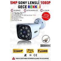 IDS - GECE RENKL� - 5MP LENS 1080P FULLHD AHD G�VENL�K KAMERASI - 8XULTRA LED - METAL KASA