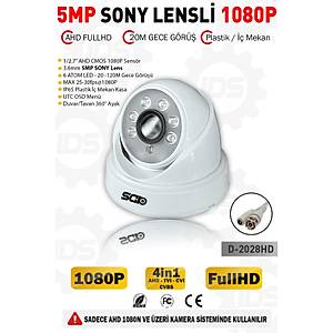 5MP Lensli 1080P FullHD AHD G�venlik Kameras� Kamera Sistemleri i�in Gece G�r��l� �� Mekan