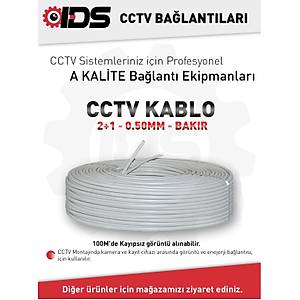A KAL�TE - 2+1 CCTV KAMERA KABLOSU 0.50MM BAKIR 100M