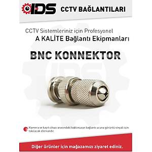 A KAL�TE METAL BNC KONNEKT�R -PASLANMAZ - OKS�TLENMEZ - G�VENL�K KAMERASI S�STEMLER�