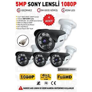 IDS - 5MP Lensli 1080P FullHD AHD G�venlik Kameras� Gece G�r��l� Su Ge�irmez 2015-ARRAY-4