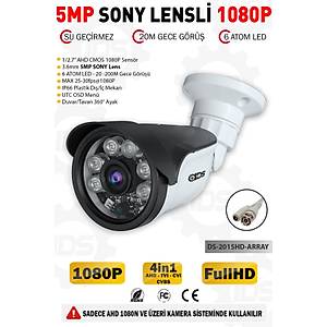 IDS - 5MP LENSL� 1080P 6 ATOM LED GECE G�R��L� SU GE��RMEZ FULLHD G�VENL�K KAMERASI 2015-ARRAY