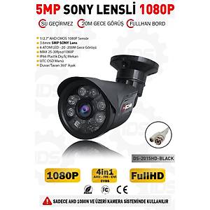 IDS - 5MP LENSL� 1080P 6 ATOM LED GECE G�R��L� SU GE��RMEZ FULLHD G�VENL�K KAMERASI 2015-BLACK