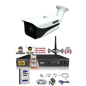 IDS - 1 Kameral� 5MP Lensli 1080P FullHD G�venlik Kameras� Sistemi - Cepten �zle - 250D��