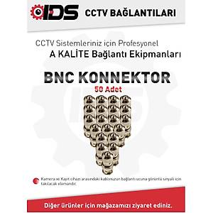 50 L� - A KAL�TE METAL BNC KONNEKT�R -PASLANMAZ - OKS�TLENMEZ - G�VENL�K KAMERASI S�STEMLER�