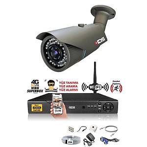 IDS - 1 Kameral� 5MP Lensli 1080P FullHD G�venlik Kameras� Sistemi - Hard Disksiz