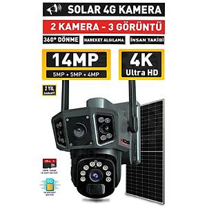 IDS -14MP - GECE G�R��L� - I�IKLI - SOLAR KAMERA - G�NE� EJERJ�L� KAMERA - 360 - G�VENL�K KAMERASI