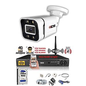 IDS - 1 KAMERALI 5MP LENSL� 1080P FULLHD GECE RENKL� FULL KAMERA SET� - SU GE��RMEZ - CEPTEN �ZLE