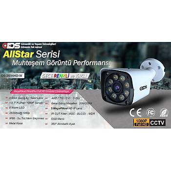 IDS - 6 KAMERALI 5MP SONY LENSL 1080P FULLHD GECE RENKL FULL KAMERA SET - SU GERMEZ - CEPTEN ZLE