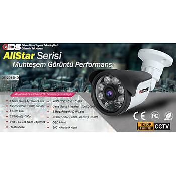 2 Kameral SET - 5MP SONY Lensli Full HD Gece Grl Gvenlik Kameras Sistemi - 320 D