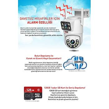 IDS -6MP - GECE GRL - IIKLI - WIFI KAMERA - 360 KAMERA - GVENLK KAMERASI - ALARM - HAREKET