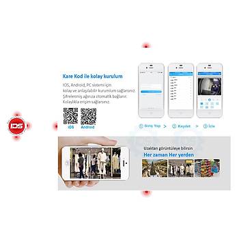 8 KAMERALI 5MP LENSL� 1080P FULLHD - GECE G�R��L� 9 LED G�VENL�K KAMERASI SET� - 320GB