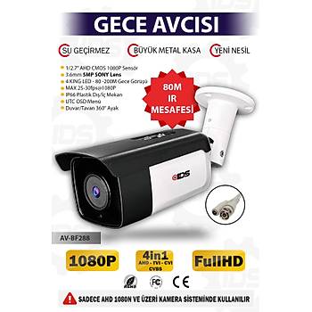 1080P FULLHD 80M IR MESAFES� - Y�KSEK GECE G�R��L� B�Y�K METAL KASA - G�VENL�K KAMERASI