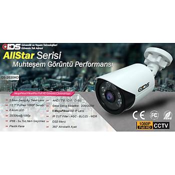 IDS - 6 Kameral 5MP SONY Lensli 1080P FullHD Gvenlik Kameras Sistemi - Cepten zle - 1TBD