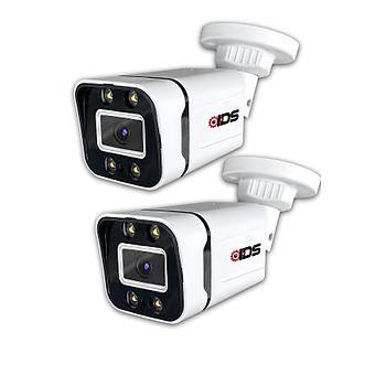 IDS - GECE RENKL - 5MP SONY LENS 1080P FULLHD AHD GVENLK KAMERASI - 4XULTRA LED - PLASTK KASA 2 ADET