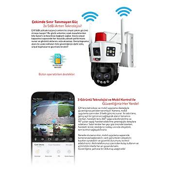 IDS -14MP - GECE GRL - 10X ZOOM - SOLAR KAMERA - GNE EJERJL KAMERA - 360 - GVENLK KAMERASI