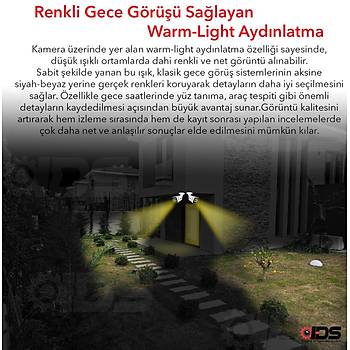 8 KAMERALI 5MP LENSL� 1080P FULLHD RENKL� GECE G�R��L� 9 LED G�VENL�K KAMERASI SET� - NOHDD