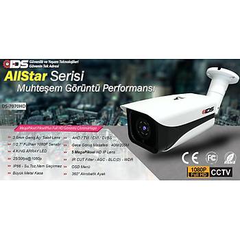 IDS - 7 Kameral� 5MP Lensli 1080P FullHD G�venlik Kameras� Sistemi - Cepten �zle - 500D��