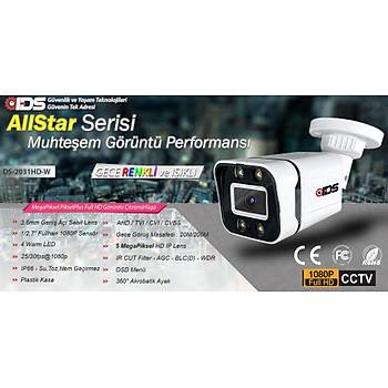 IDS - 5 KAMERALI 5MP SONY LENSL 1080P FULLHD GECE RENKL FULL KAMERA SET - SU GERMEZ - CEPTEN ZLE