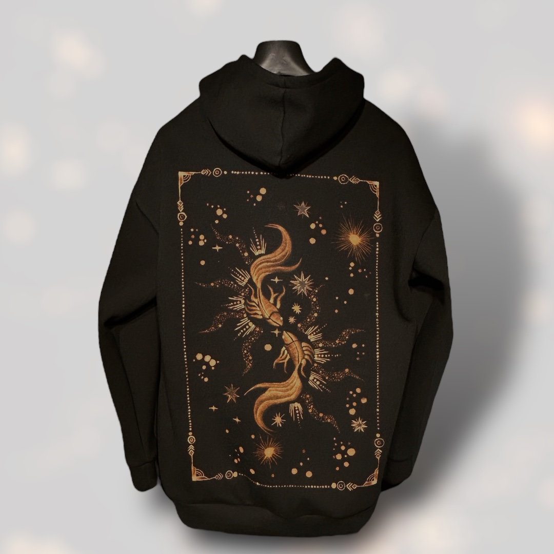 Bleach discount painted hoodie