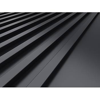 Premium Duvar Kad  Boyutlu 3D Siyah Merdiven ubuklar Poster 3D-1-ICPS