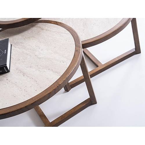 620 Traverten Orta Sehpa