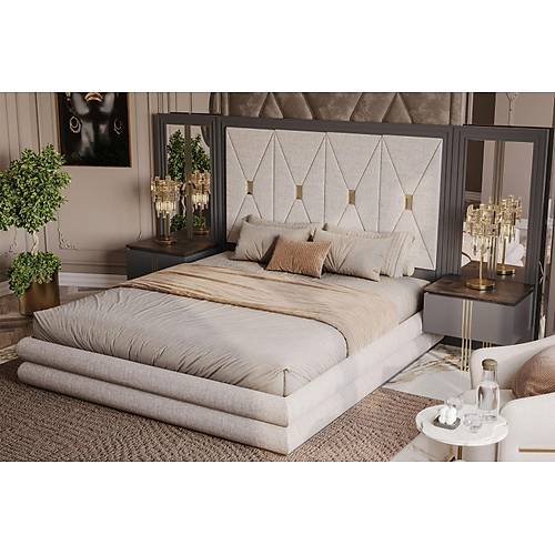 Madrid Antrasit Premium-�S Yatak Odas�