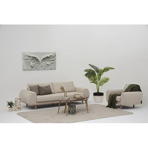 Ared Krem-BRT Koltuk Takm